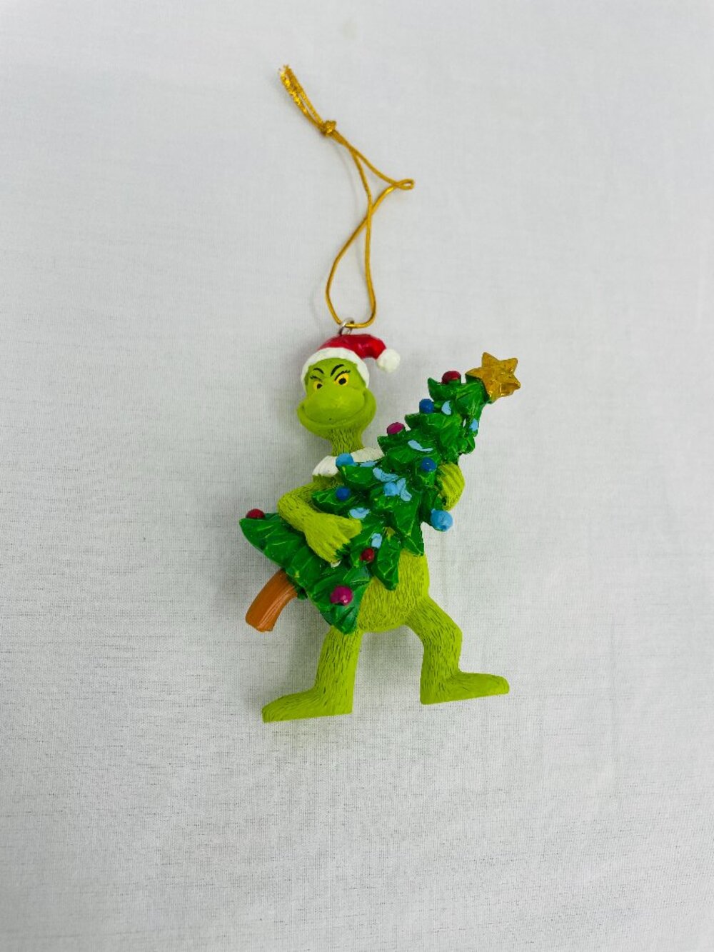 Grinch Christmas Ornament with Tree